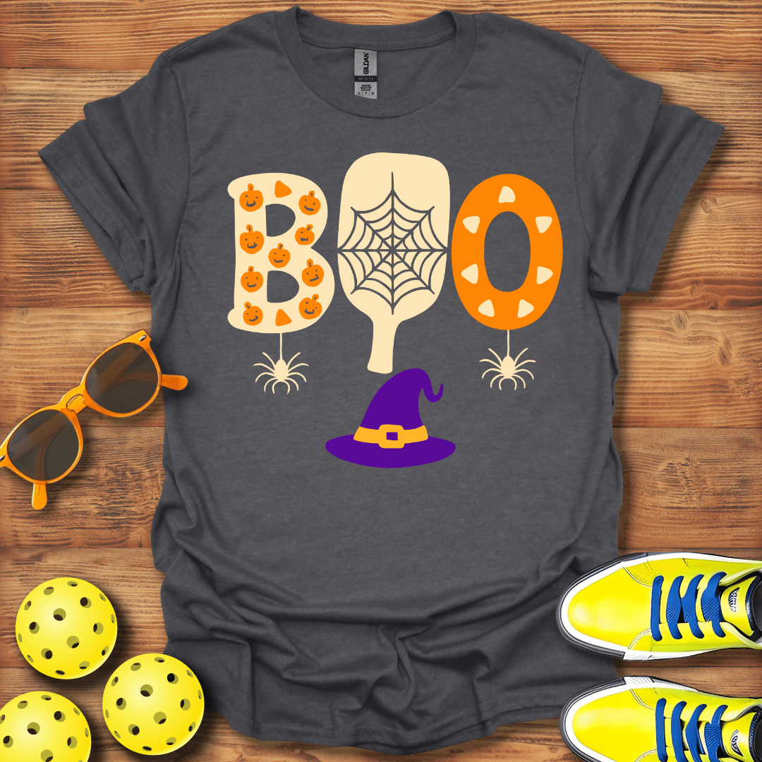 Boo Halloween Pickleball T-Shirt