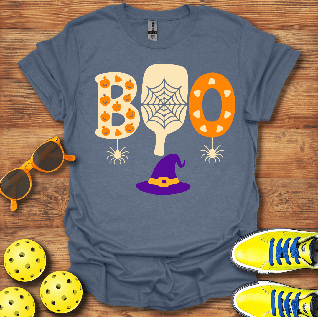Boo Halloween Pickleball T-Shirt