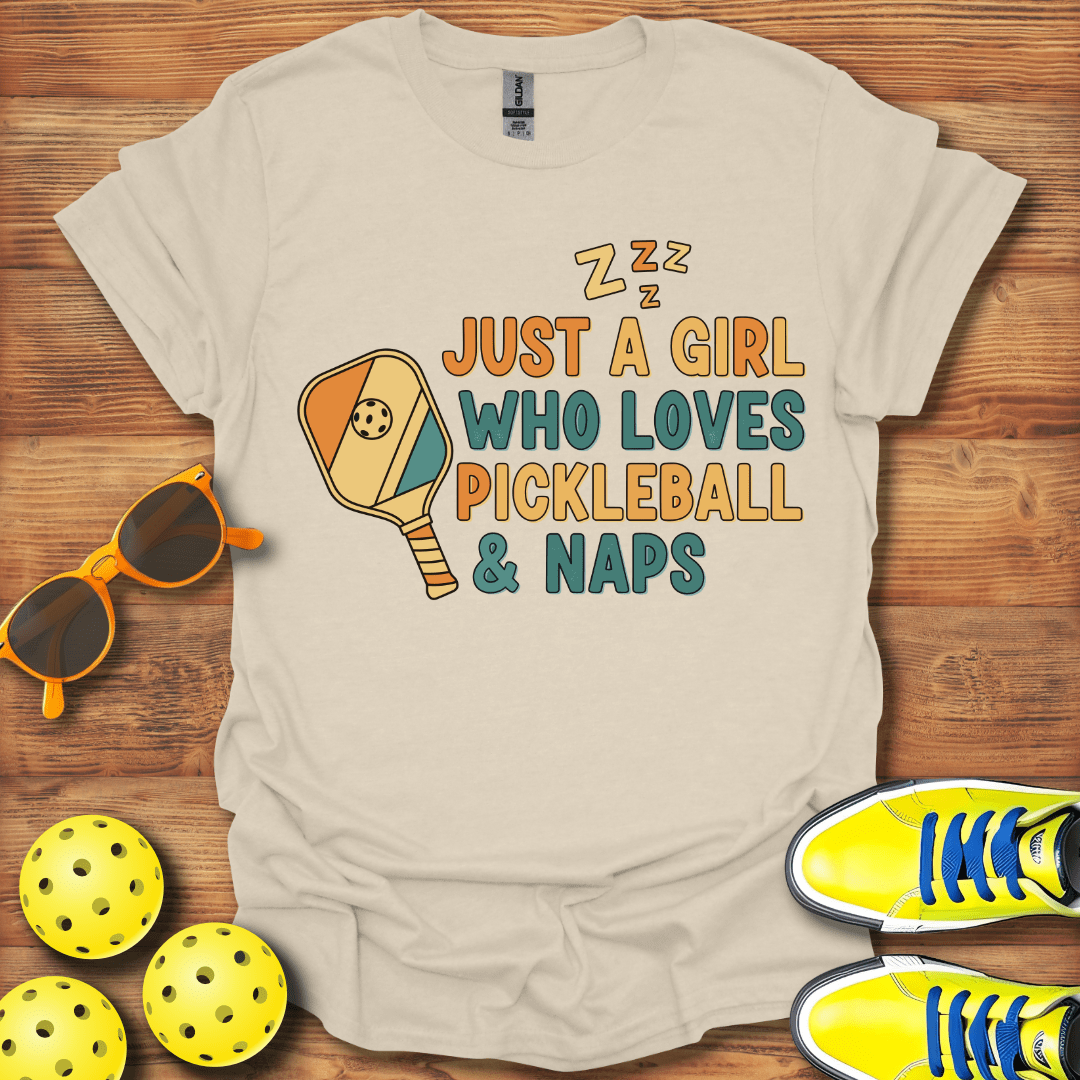 Girls Pickleball and Naps T-Shirt