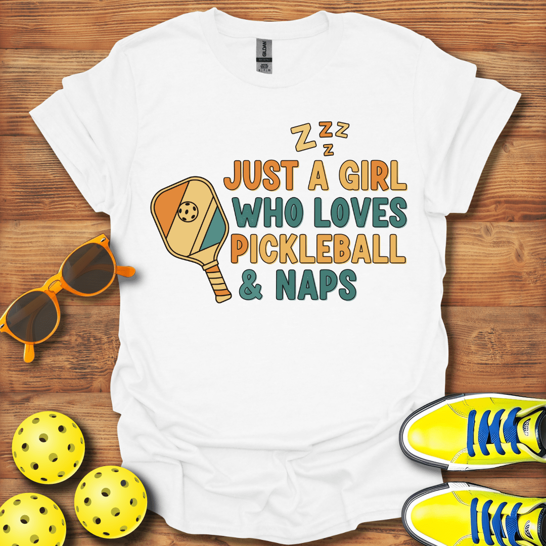 Girls Pickleball and Naps T-Shirt