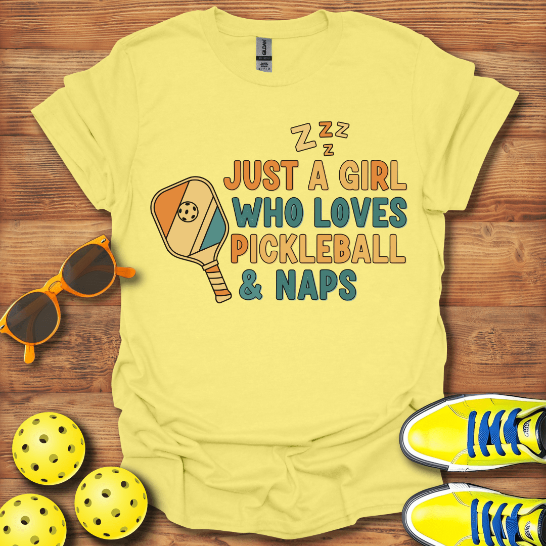 Girls Pickleball and Naps T-Shirt
