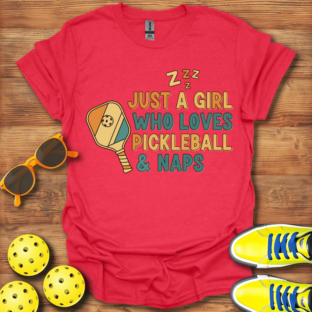 Girls Pickleball and Naps T-Shirt
