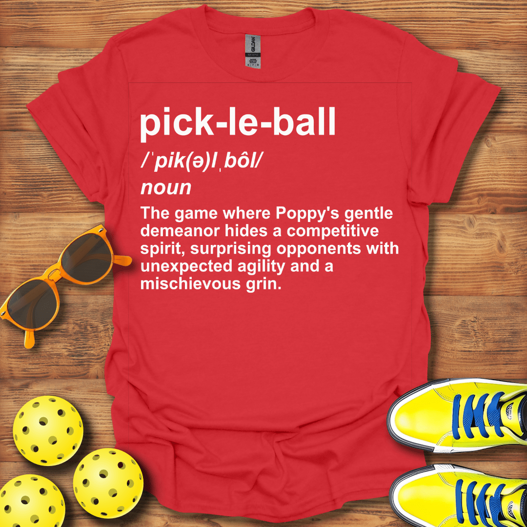 Definition Poppy Pickleball T-Shirt