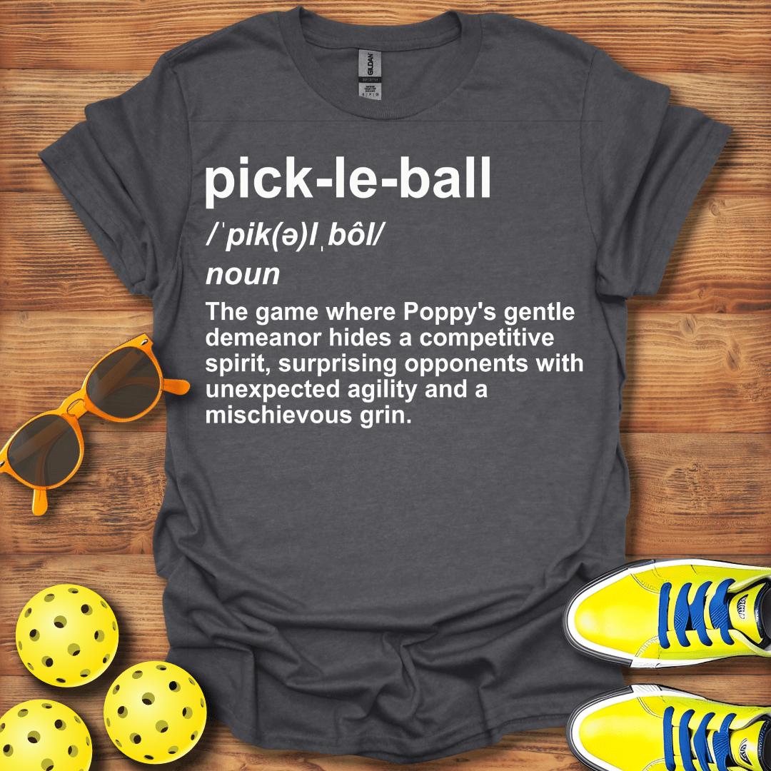 Definition Poppy Pickleball T-Shirt