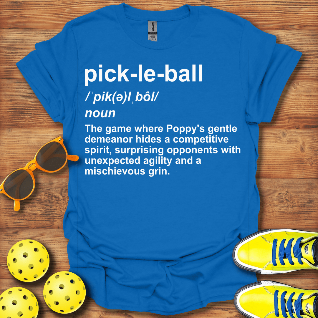Definition Poppy Pickleball T-Shirt