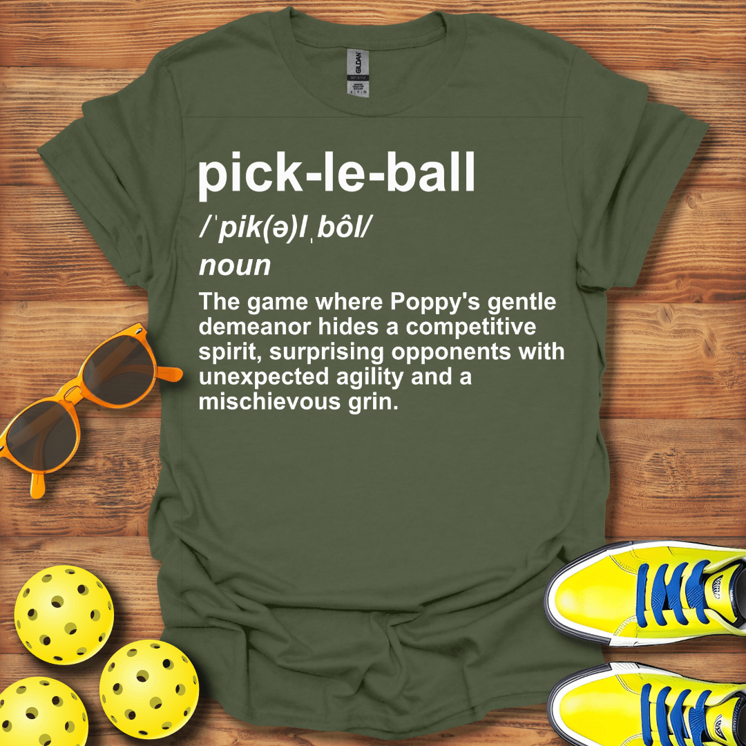 Definition Poppy Pickleball T-Shirt