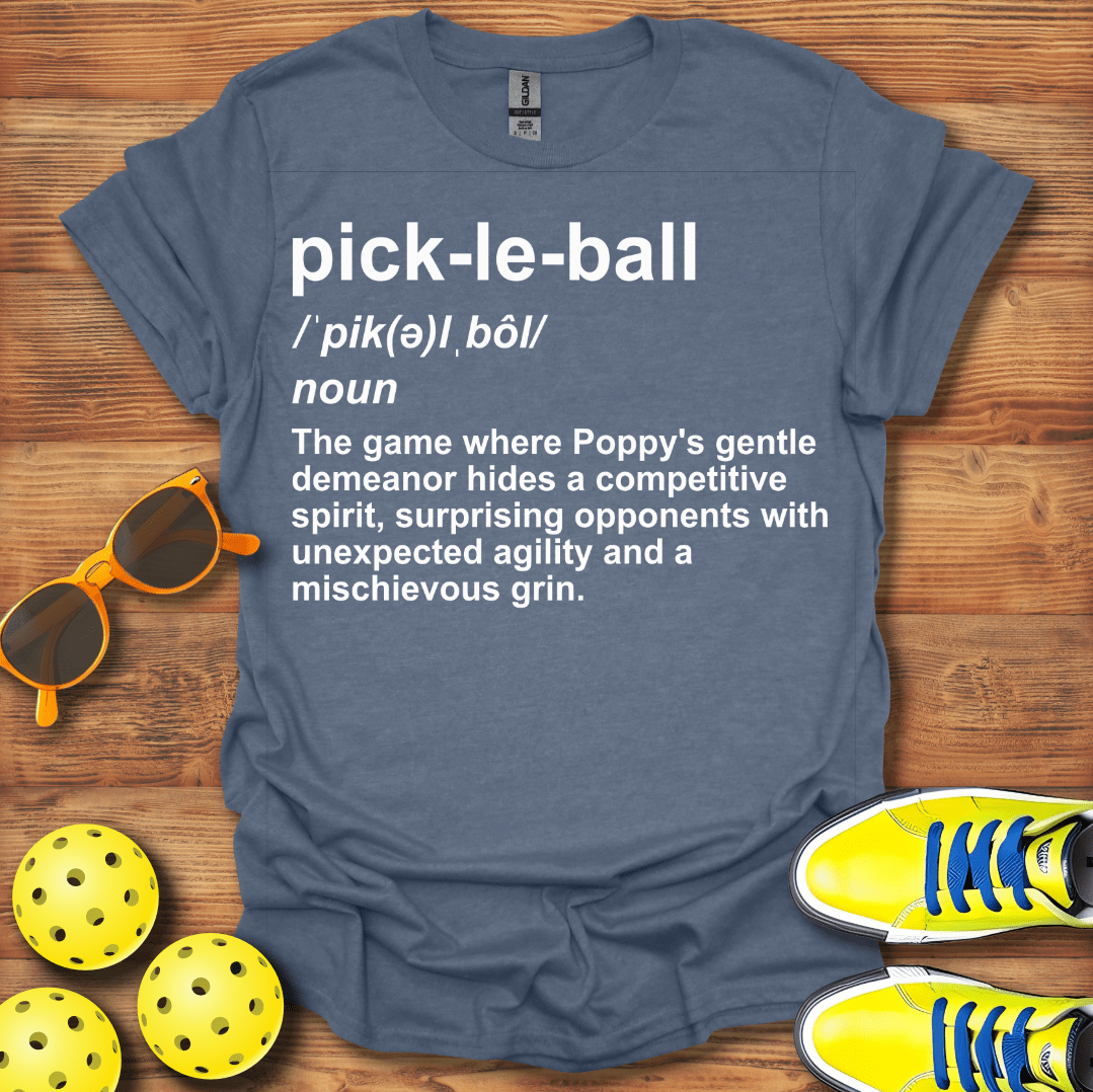 Definition Poppy Pickleball T-Shirt