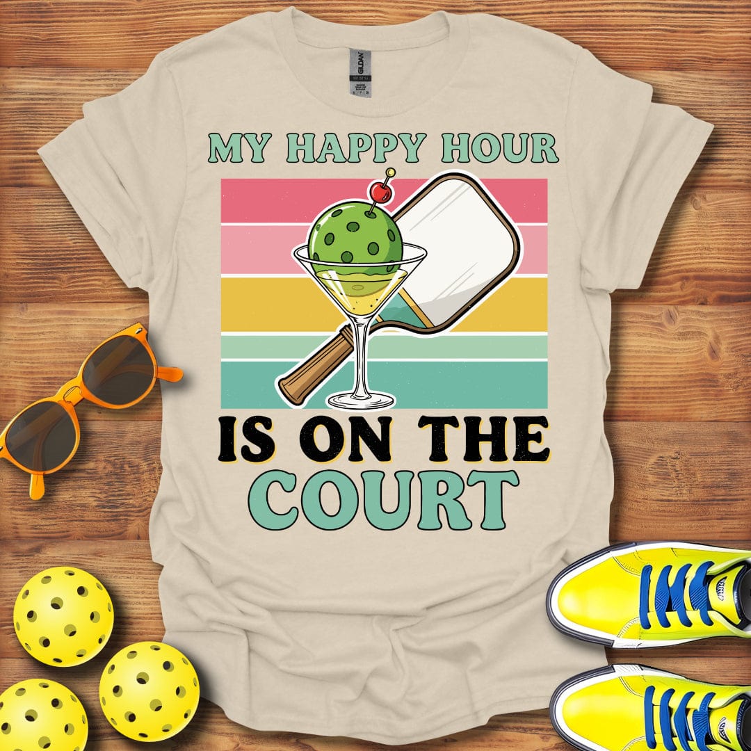 My Happy Hour Pickleball Time T-Shirt