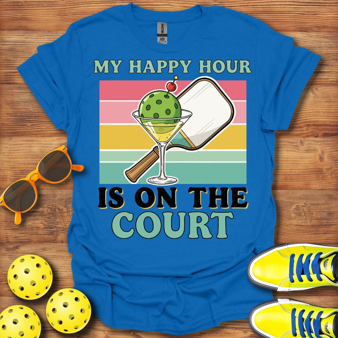 My Happy Hour Pickleball Time T-Shirt
