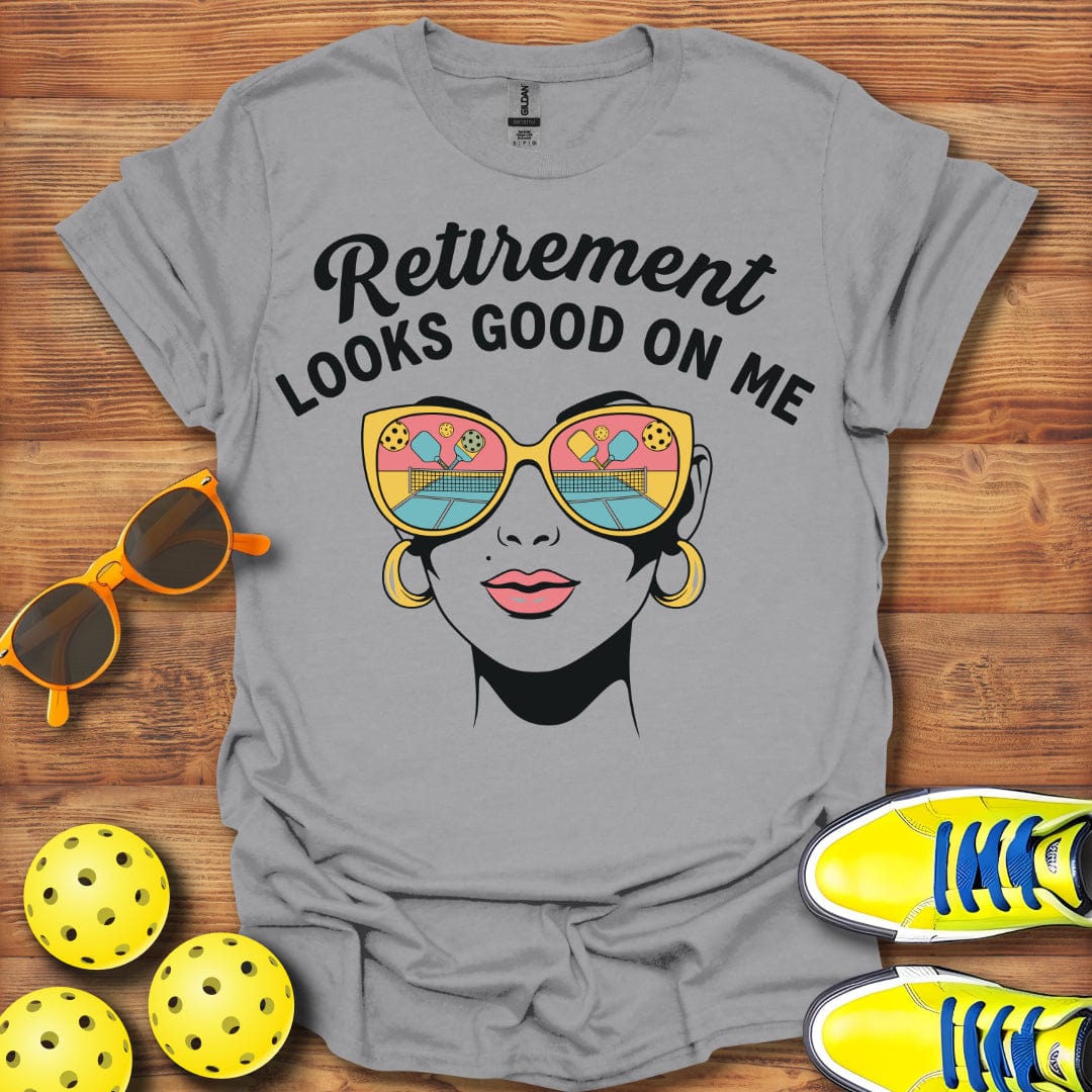 Retirement Looks Good Pickleball Time T-Shirt
