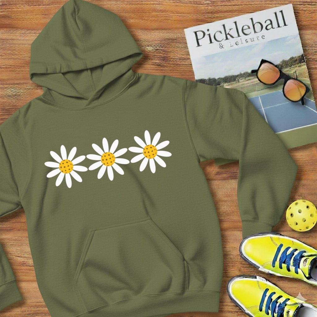 Three Daisey Pickleball Hooded Sweatshirt