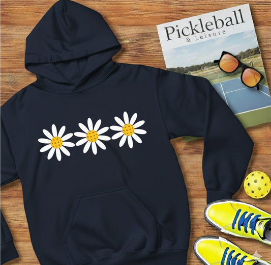 Three Daisey Pickleball Hooded Sweatshirt