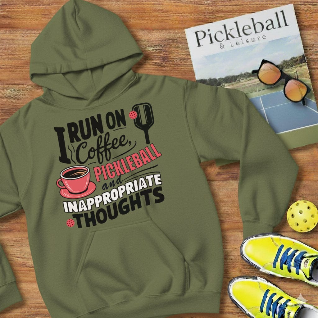 Inappropriate Thoughts Pickleball Hooded Sweatshirt