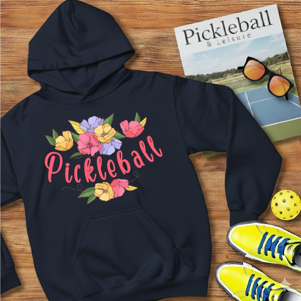 Floral Swag Pickleball Hooded Sweatshirt