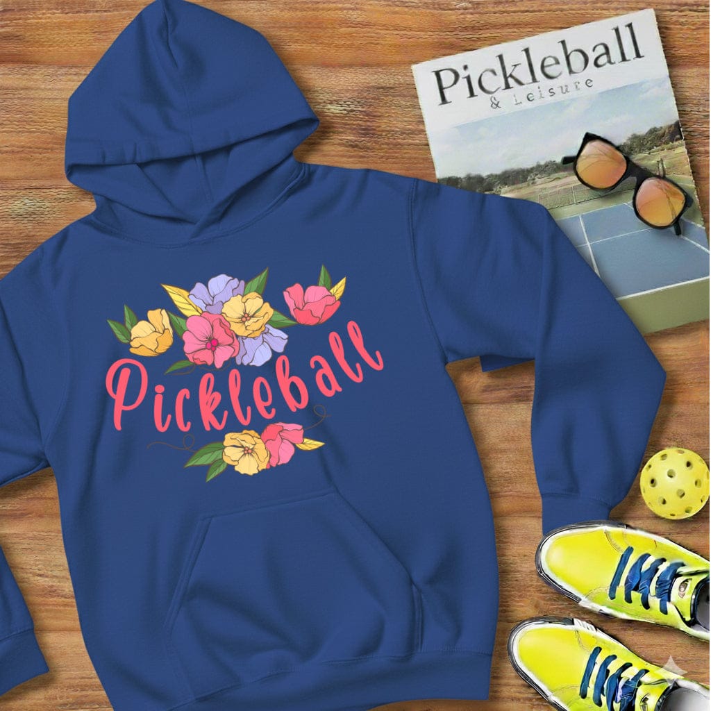 Floral Swag Pickleball Hooded Sweatshirt