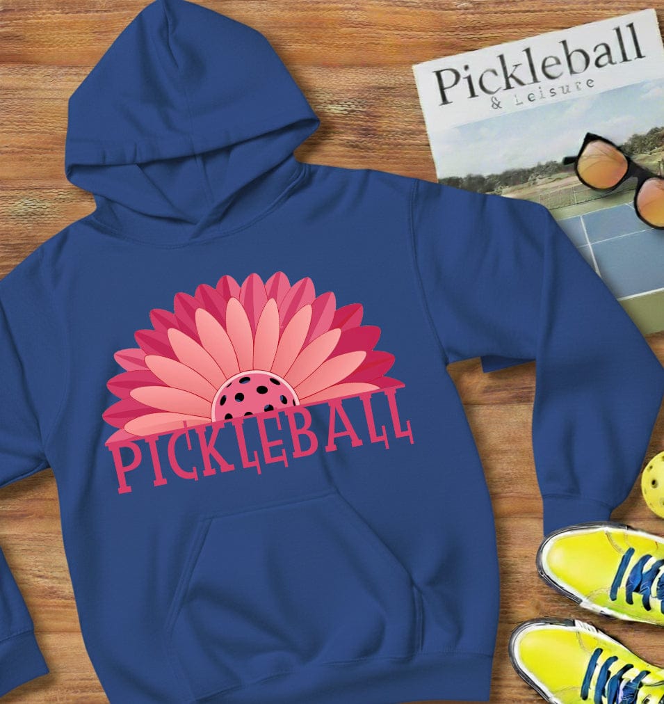 Gerbera Flower Pickleball Hooded Sweatshirt