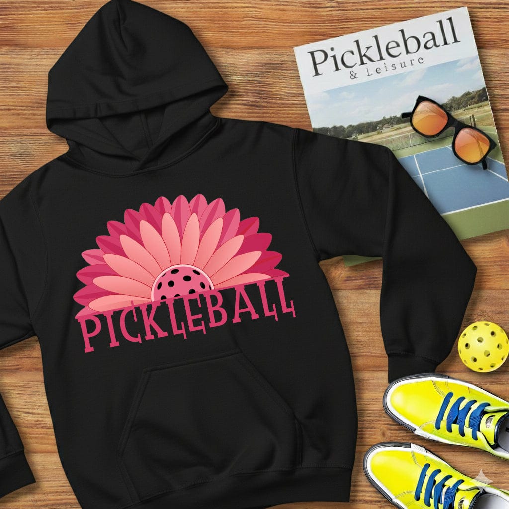Gerbera Flower Pickleball Hooded Sweatshirt