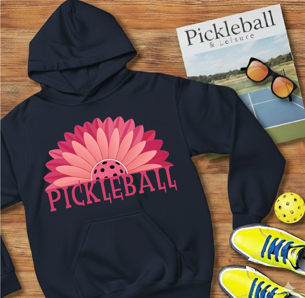 Gerbera Flower Pickleball Hooded Sweatshirt