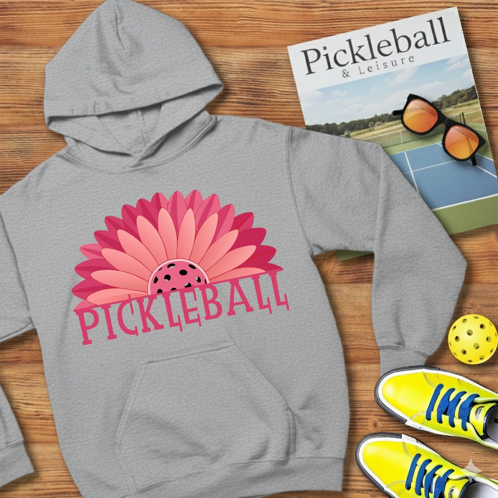 Gerbera Flower Pickleball Hooded Sweatshirt