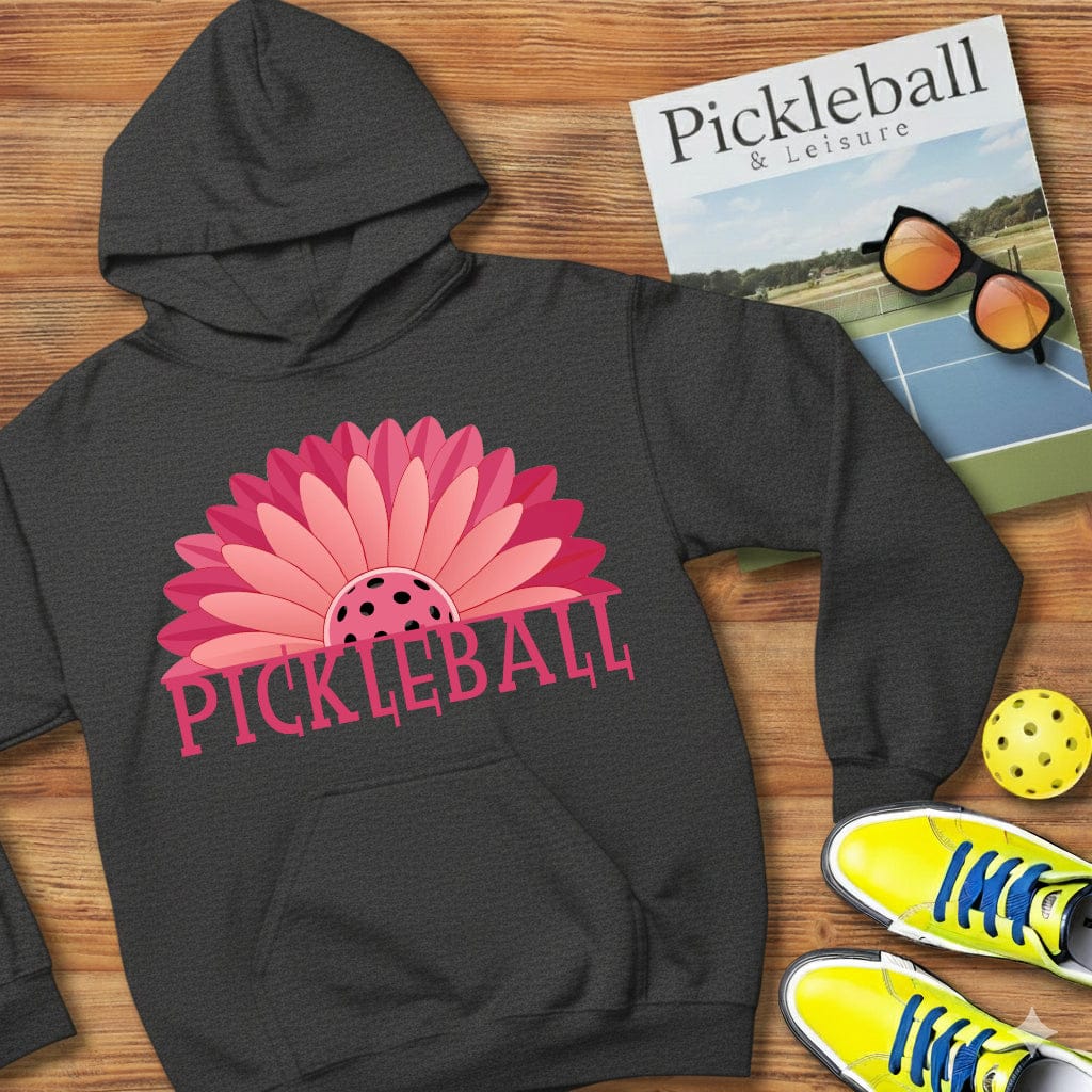 Gerbera Flower Pickleball Hooded Sweatshirt