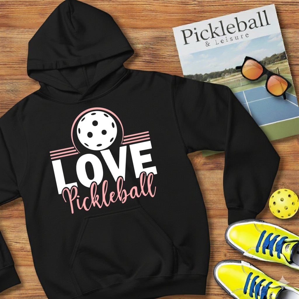 I Love Pickleball Hooded Sweatshirt