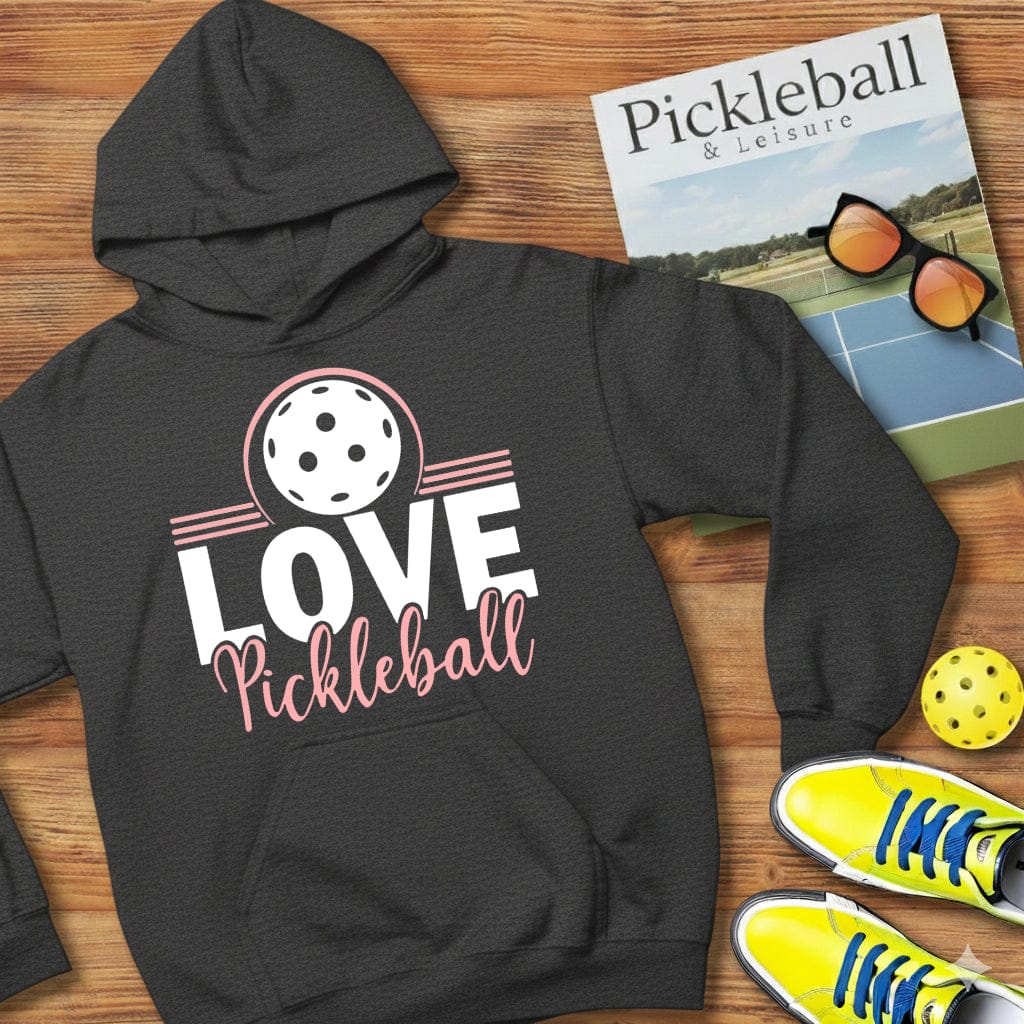 I Love Pickleball Hooded Sweatshirt