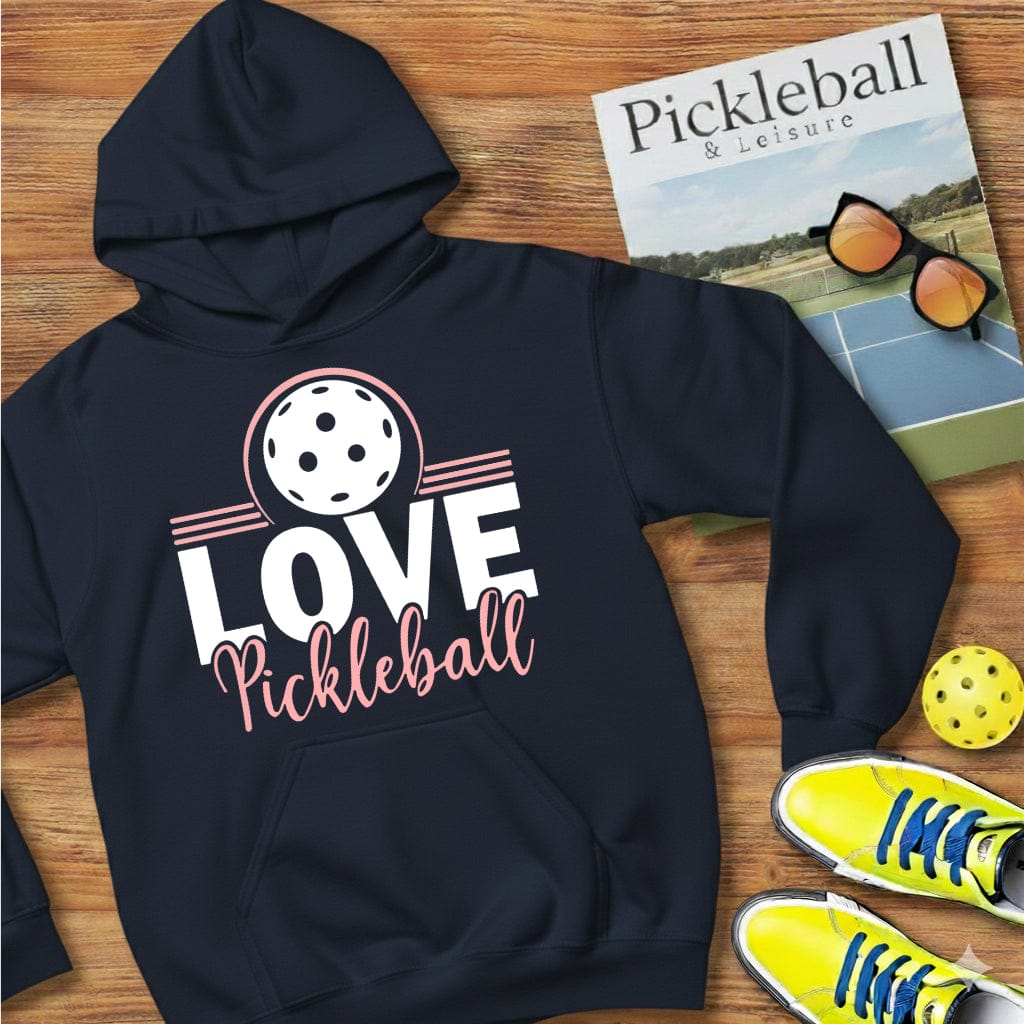 I Love Pickleball Hooded Sweatshirt