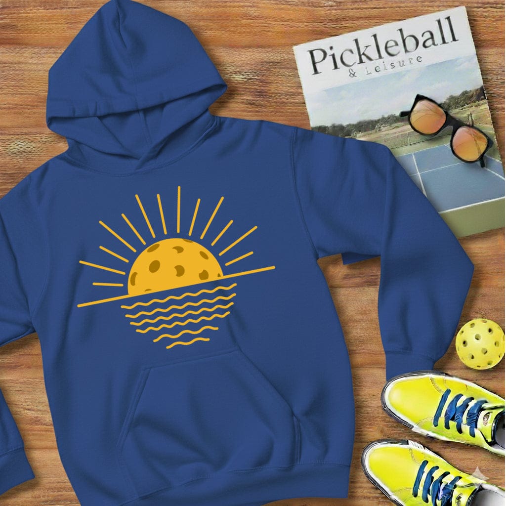 Sunset Over Water Pickleball Hooded Sweatshirt