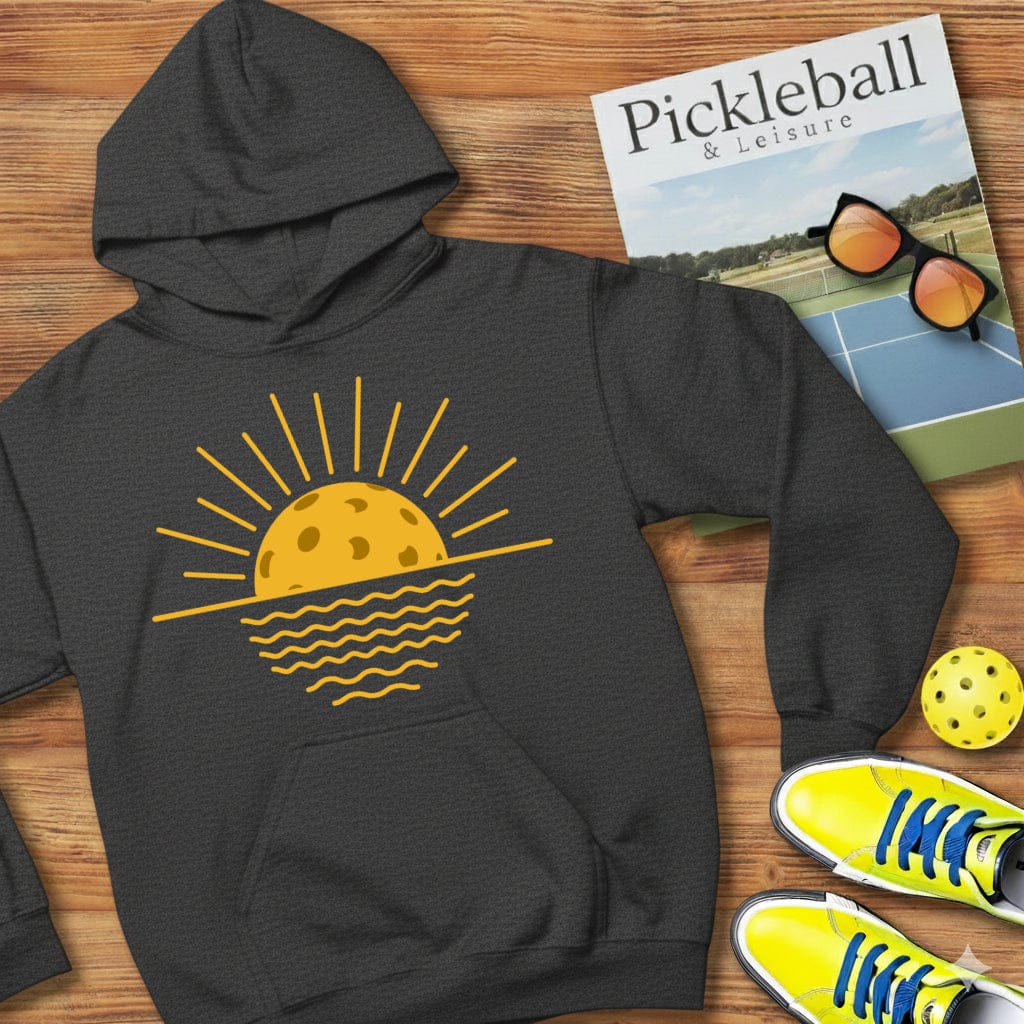 Sunset Over Water Pickleball Hooded Sweatshirt