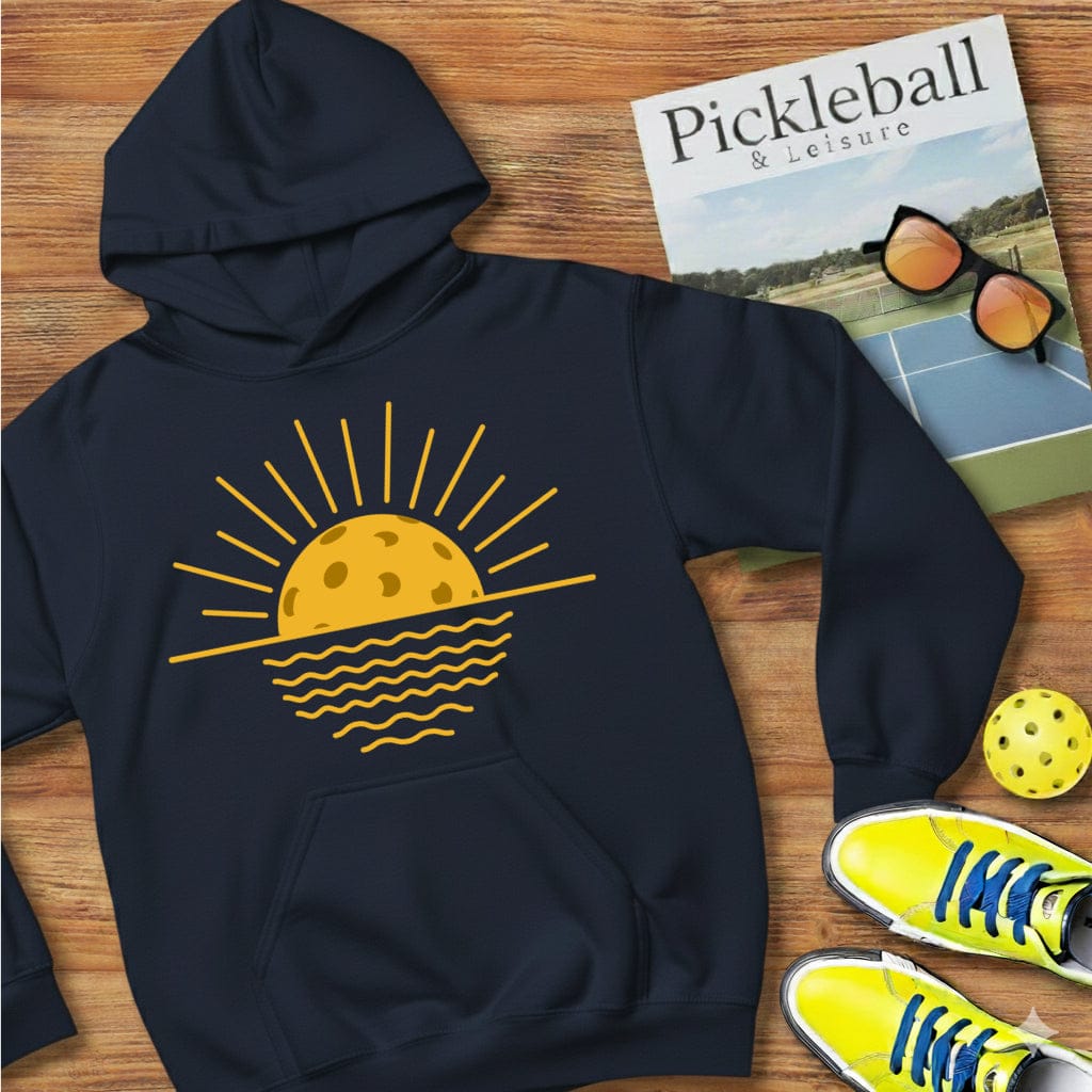 Sunset Over Water Pickleball Hooded Sweatshirt