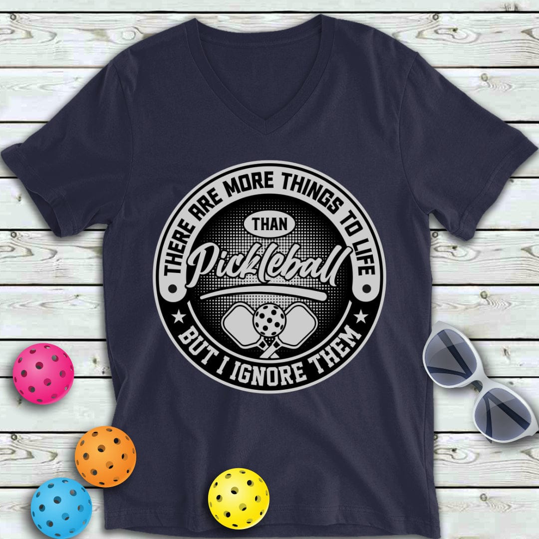 More Things To Life Pickleball V-Neck Tee