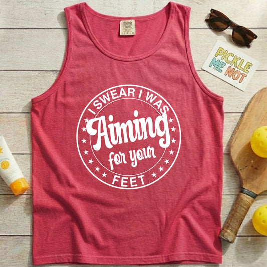 Aiming For Feet Pickleball Garment-Dyed Tank Top