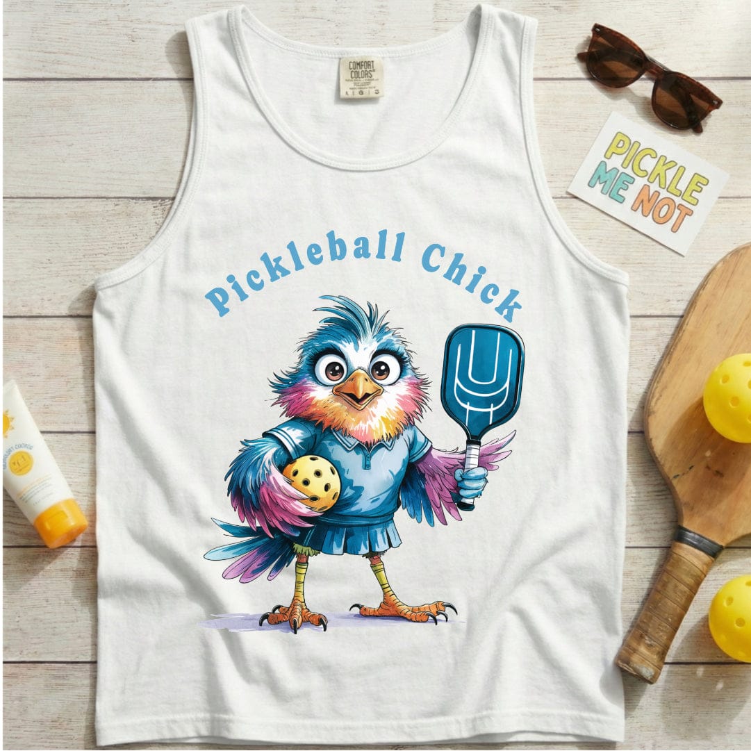 Pickleball Chick Garment-Dyed Tank Top