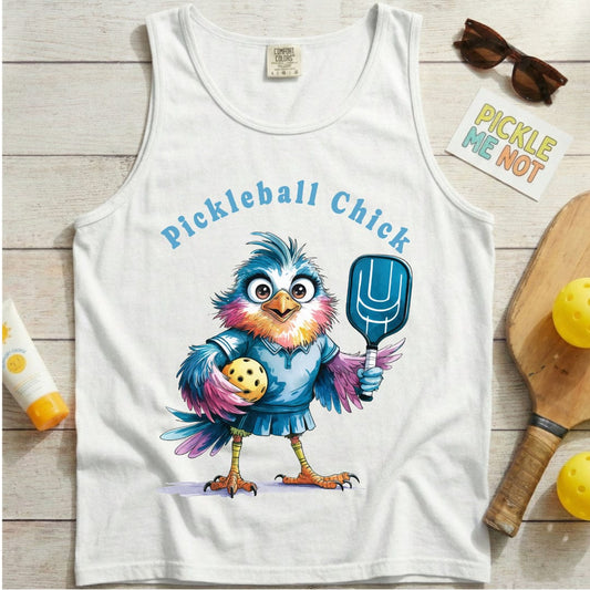 Pickleball Chick Garment-Dyed Tank Top
