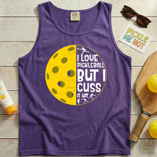 Cuss A Lot Pickleball Garment-Dyed Tank Top