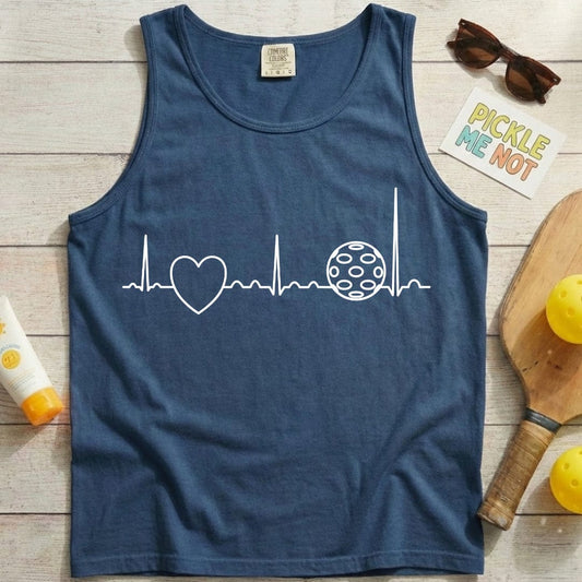 Heartbeat Pickleball Garment-Dyed Tank Top