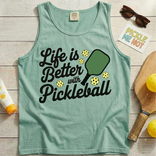 Life Is Better With Pickleball Garment-Dyed Tank Top