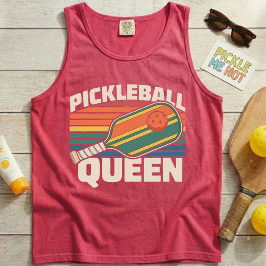 Pickleball Queen Garment-Dyed Tank Top