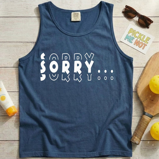 Sorry Sorry Pickleball Garment-Dyed Tank Top