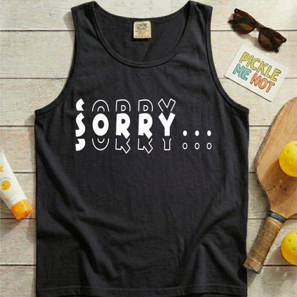 Sorry Sorry Pickleball Garment-Dyed Tank Top