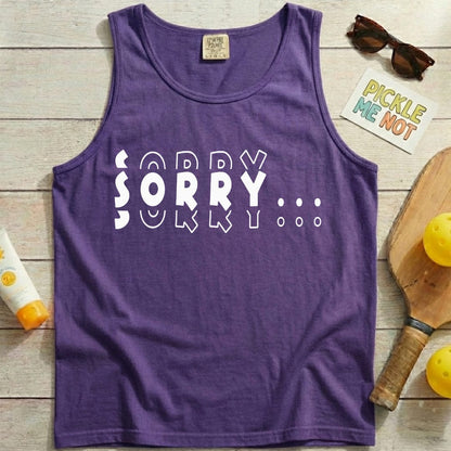 Sorry Sorry Pickleball Garment-Dyed Tank Top