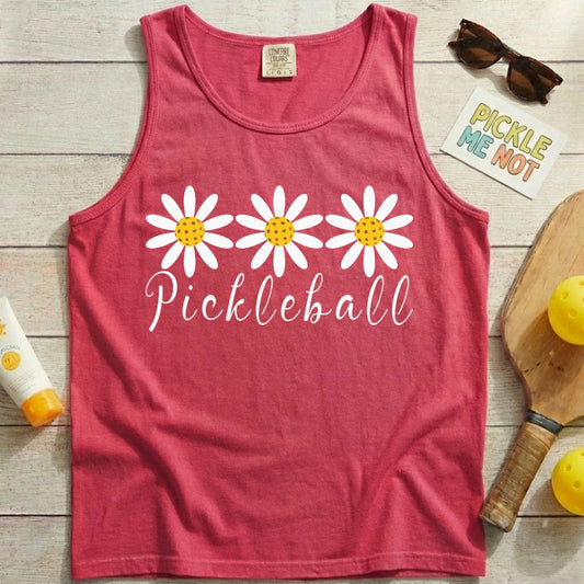Triple Daisey Pickleball Garment-Dyed Tank Top