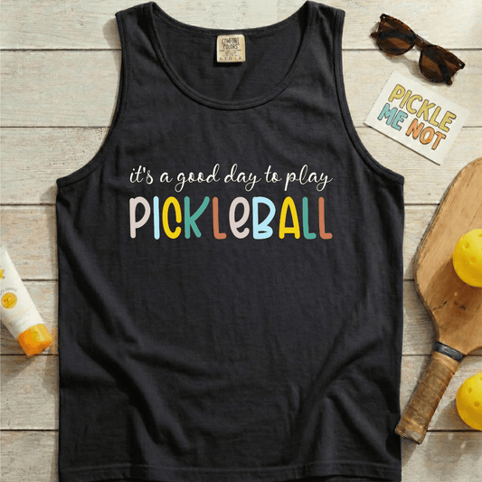 It's A Good Day Pickleball Garment-Dyed Tank Top