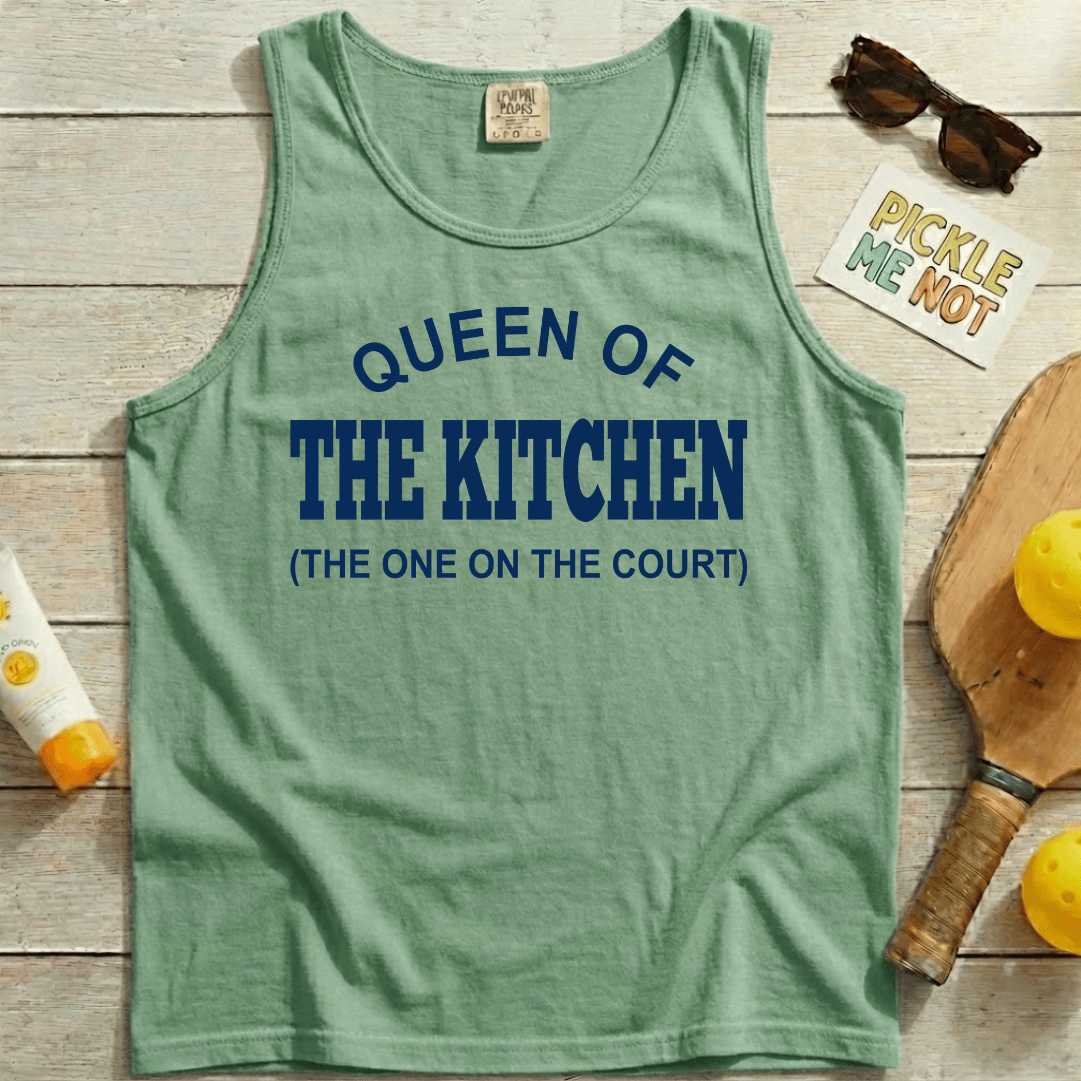 Queen Of The Kitchen Pickleball Garment-Dyed Tank Top