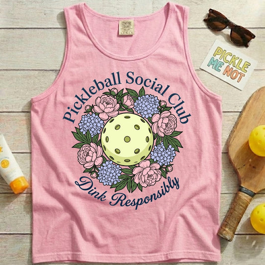 Pickleball Social Club Garment-Dyed Tank Top