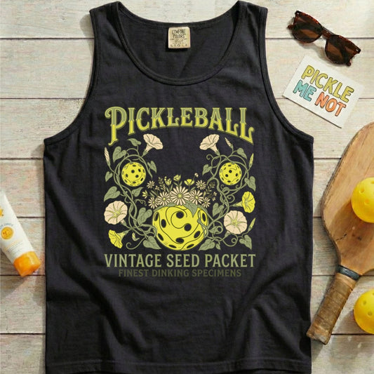 Pickleball Seed Packet Garment-Dyed Tank Top