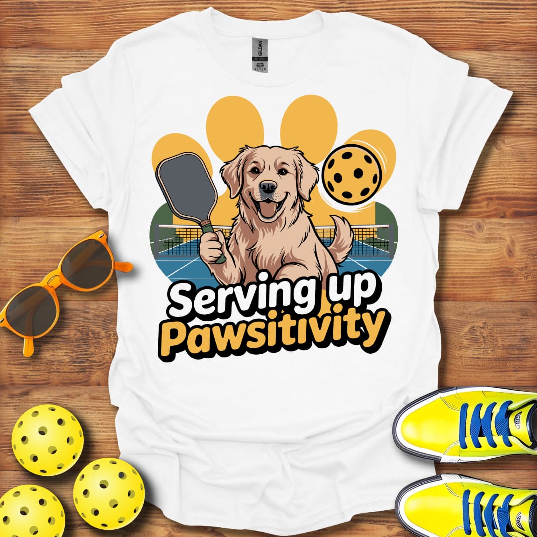 Pawsitivity Dog Pickleball T-Shirt