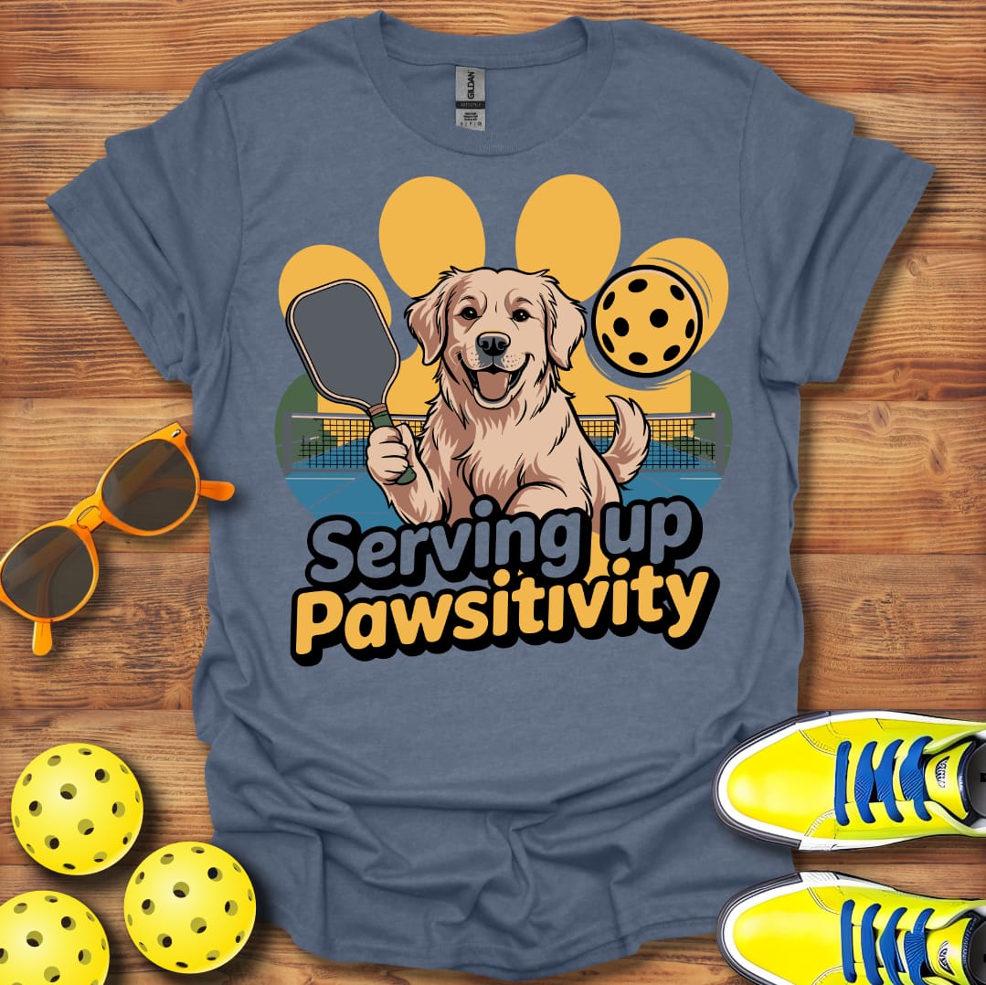 Pawsitivity Dog Pickleball T-Shirt