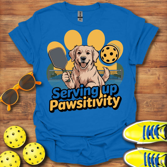 Pawsitivity Dog Pickleball T-Shirt
