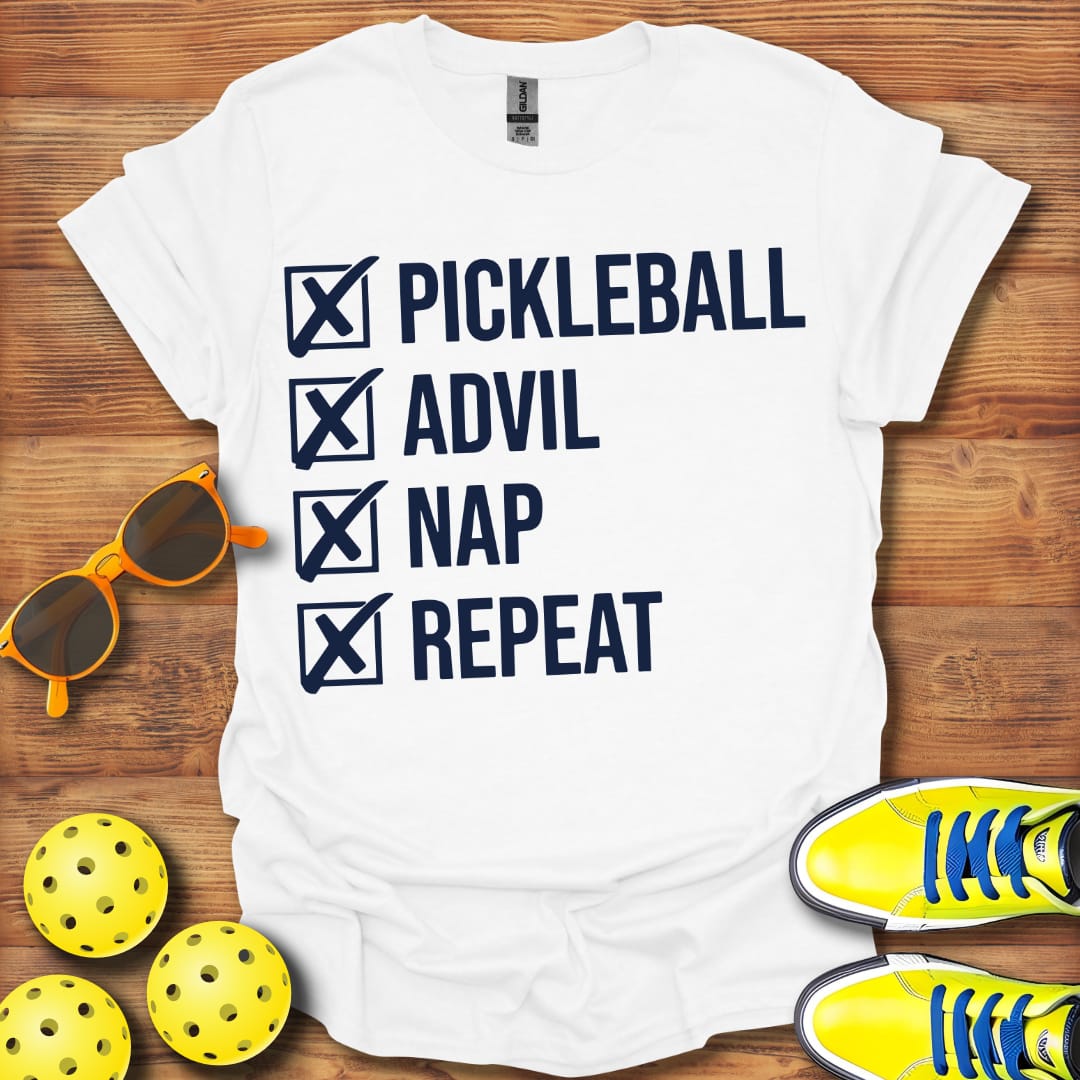 Pickleball Advil Nap Repeat T-Shirt